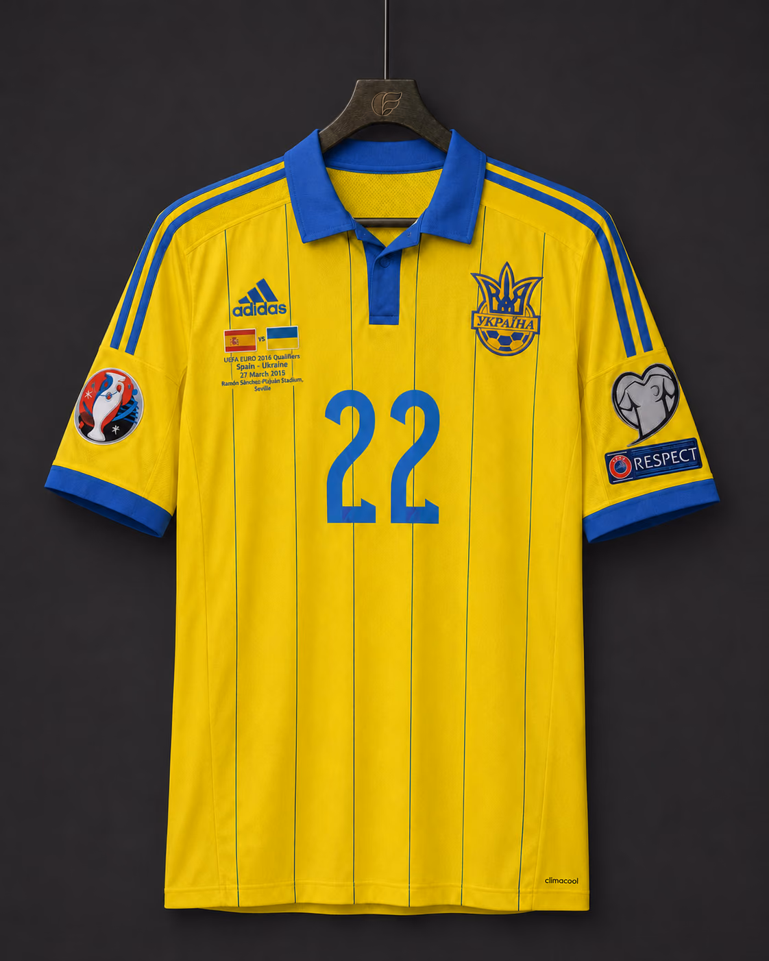 Artem Kravets – Ukraine matchworn shirt
