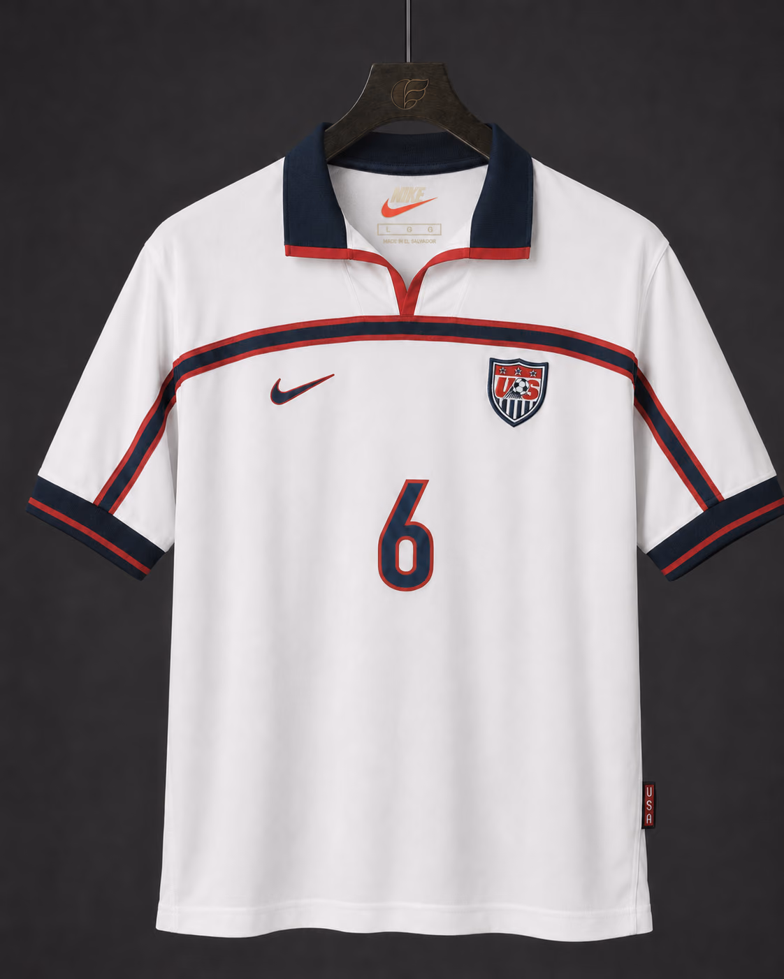 Eddie Lewis – USA matchworn shirt