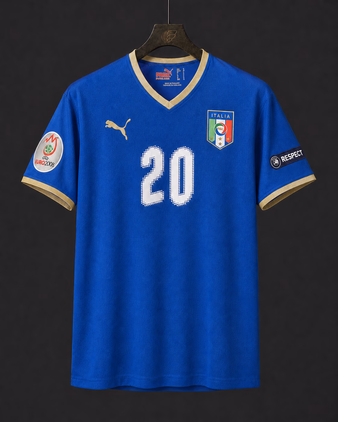 Simone Perrotta – Italy matchworn shirt